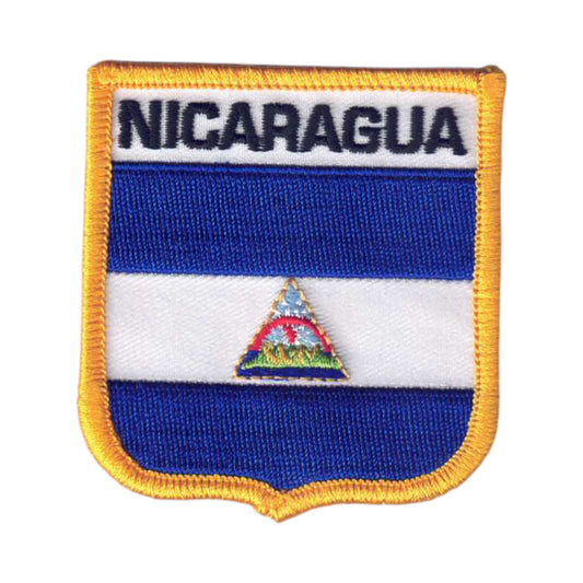 NICARAGUA Flag Shield Patch - 6531