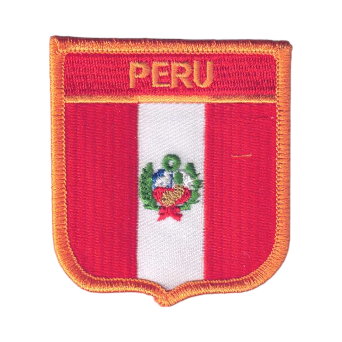 PERU Flag Shield Patch - 6591