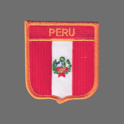 PERU Flag Shield Patch - 6591