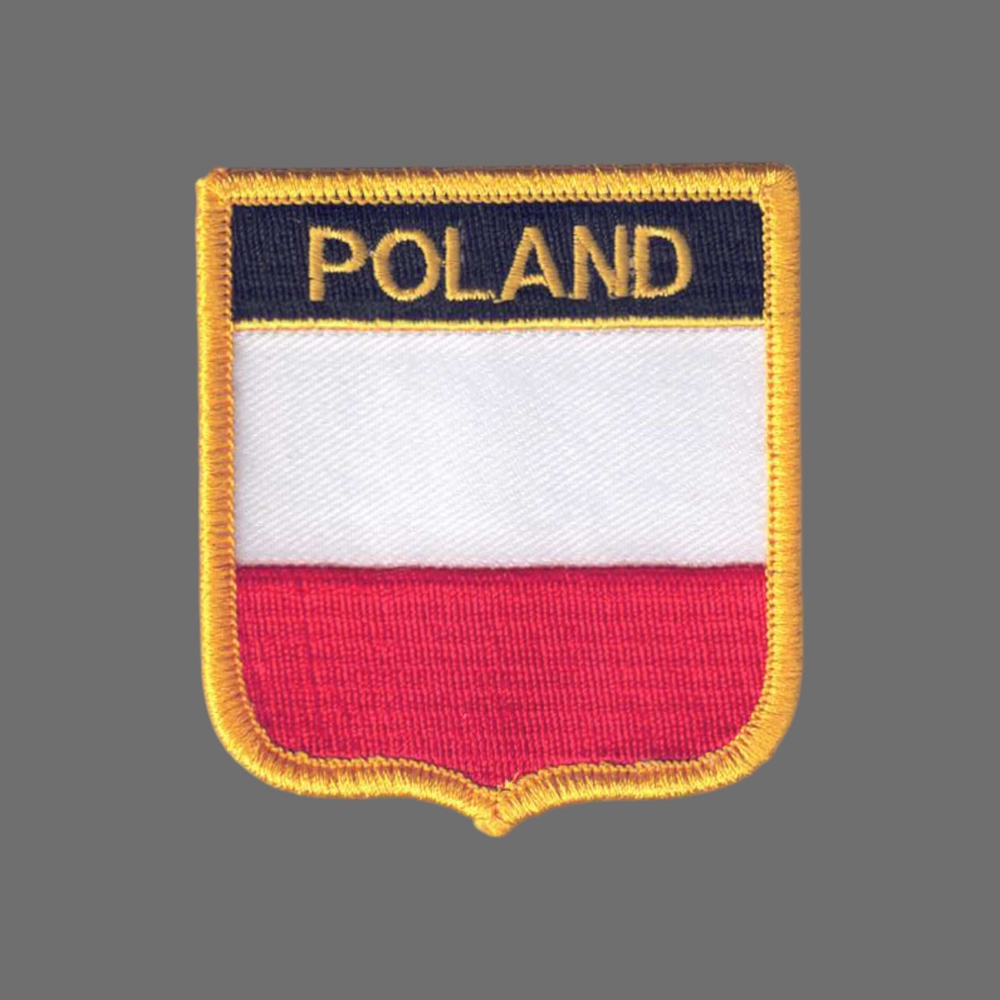 POLAND Flag Shield Patch - 6611