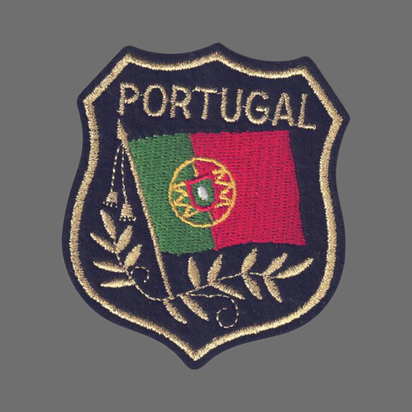 PORTUGAL Mylar Flag Shield Patch - 6622