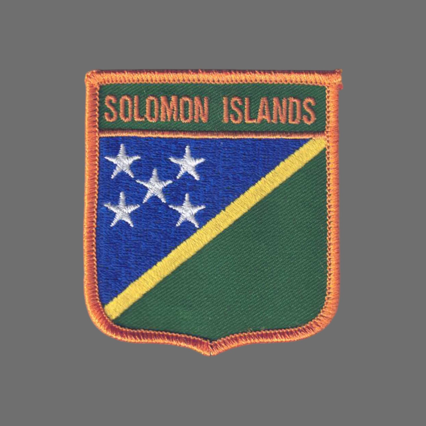SOLOMON ISLANDS Flag Shield Patch - 6625