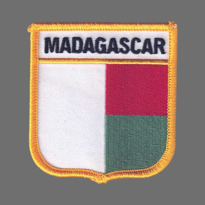 MADAGASCAR Flag Shield Patch - 6630