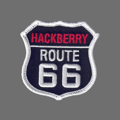 Hackberry ROUTE 66 Black Souvenir Patch - 66Hackberry