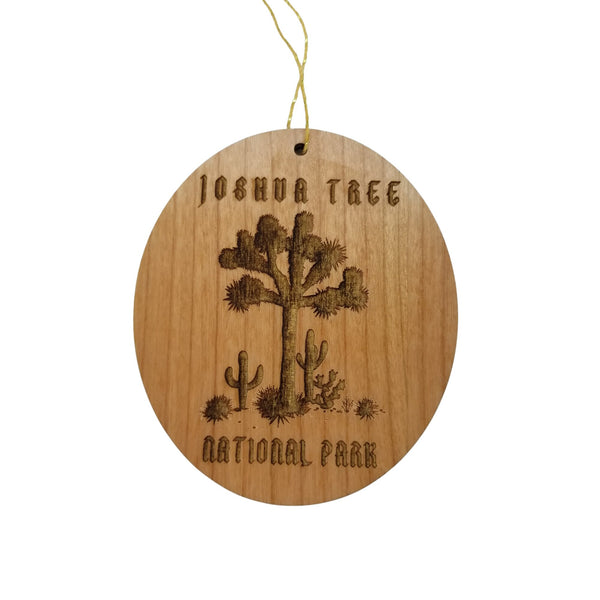 Joshua Tree National Park Ornament - Joshua Trees and Cactus Handmade Wood Ornament - California Souvenir - Christmas Travel Gift