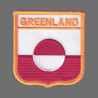 GREENLAND Flag Shield Patch - 6757