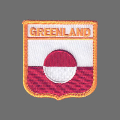 GREENLAND Flag Shield Patch - 6757