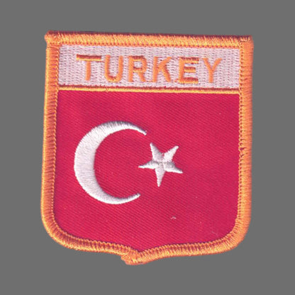 TURKEY Flag Shield Patch - 6801