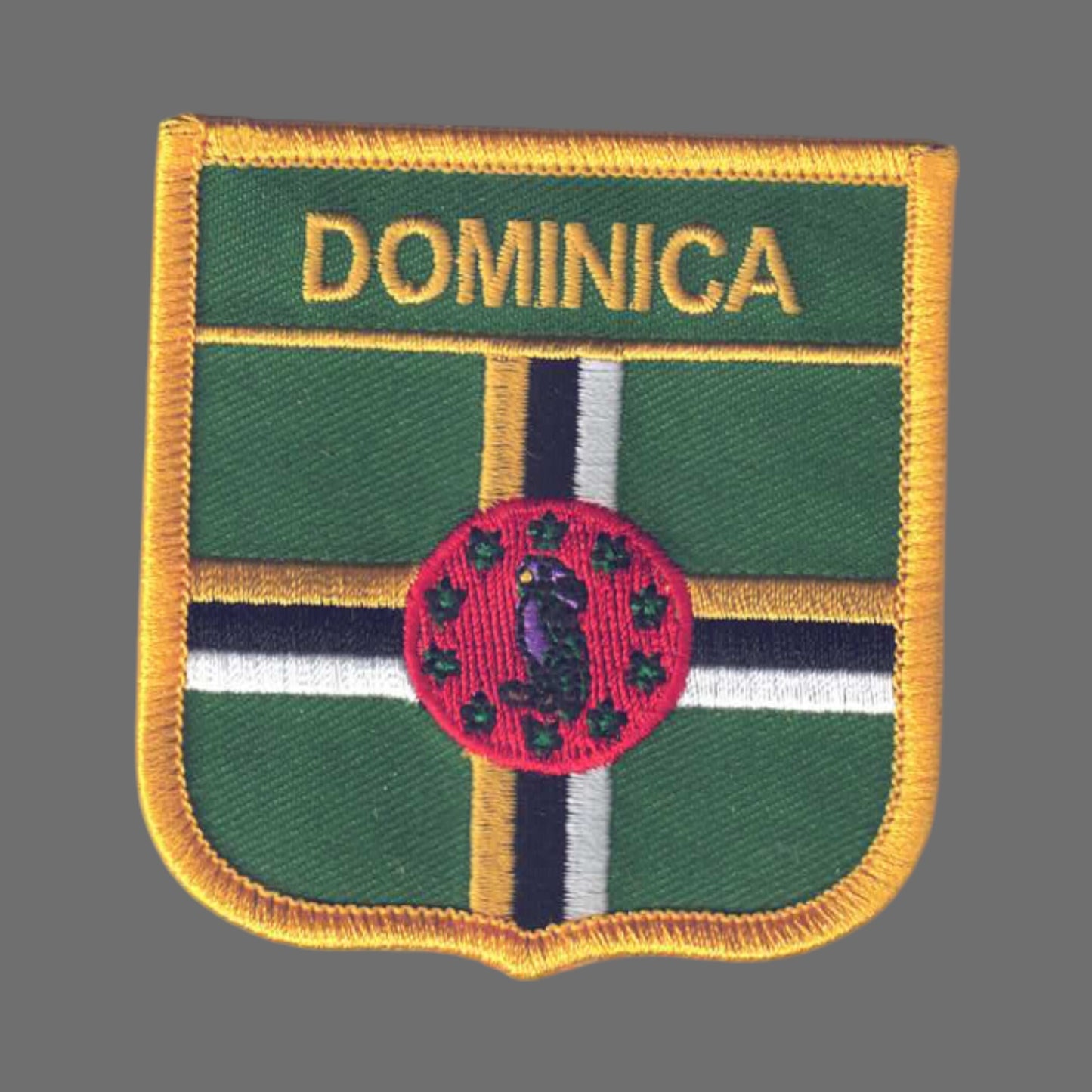 DOMINICA Flag Shield Patch - 6803