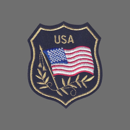 USA Mylar Flag Shield Patch - 6822
