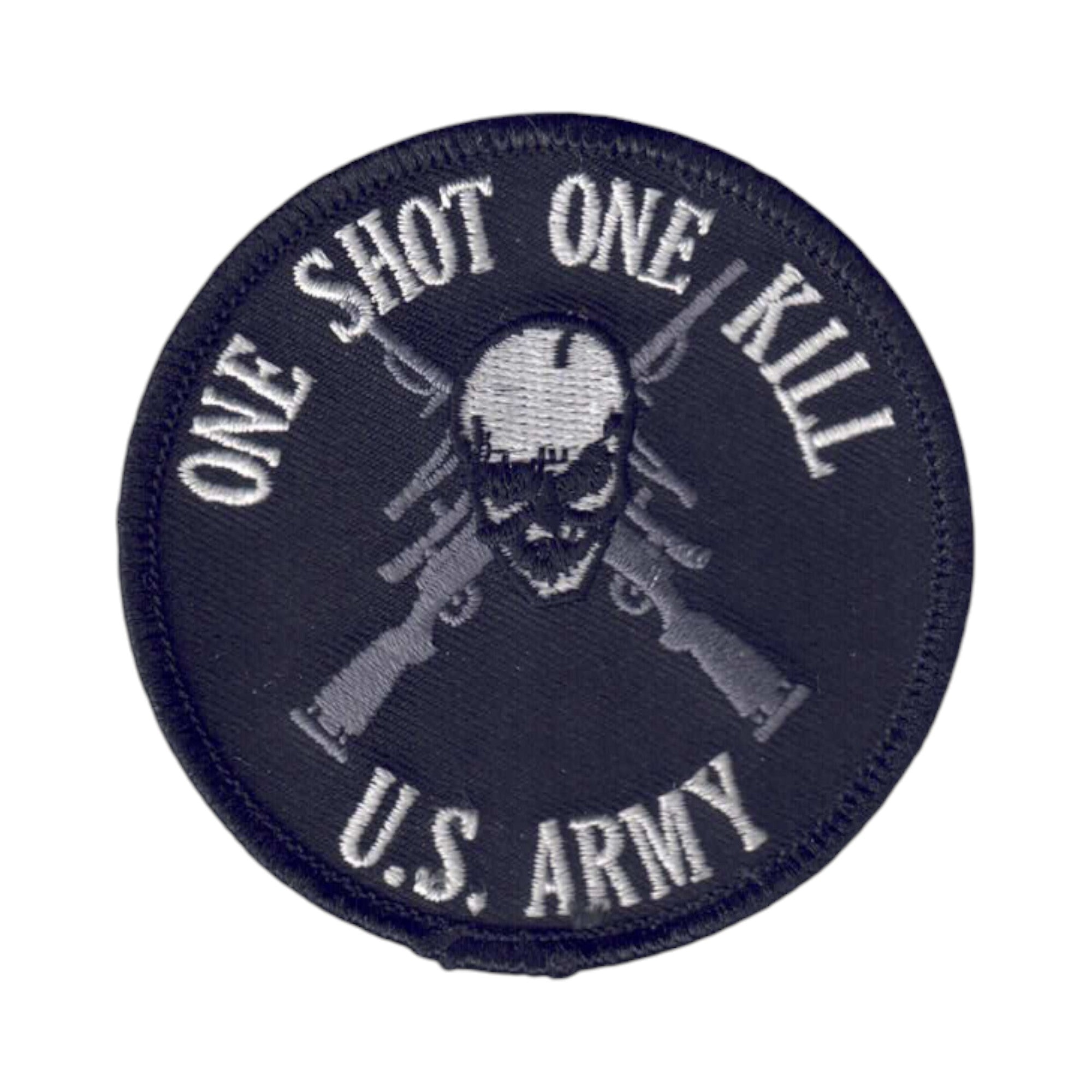 Killcell Patch ARMY - ONE SHOT ONE KILL souvenir embroidered patch – Happy Wood ...