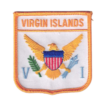 VIRGIN ISLANDS Flag Shield Patch - 6911