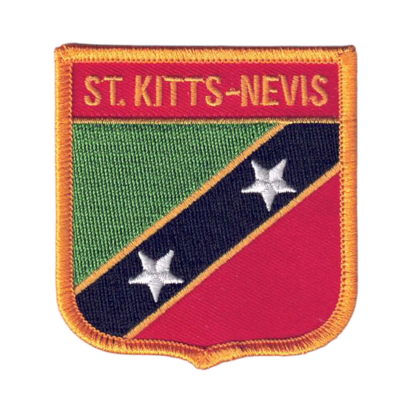 ST KITTS-NEVIS Flag Shield Patch - 7023