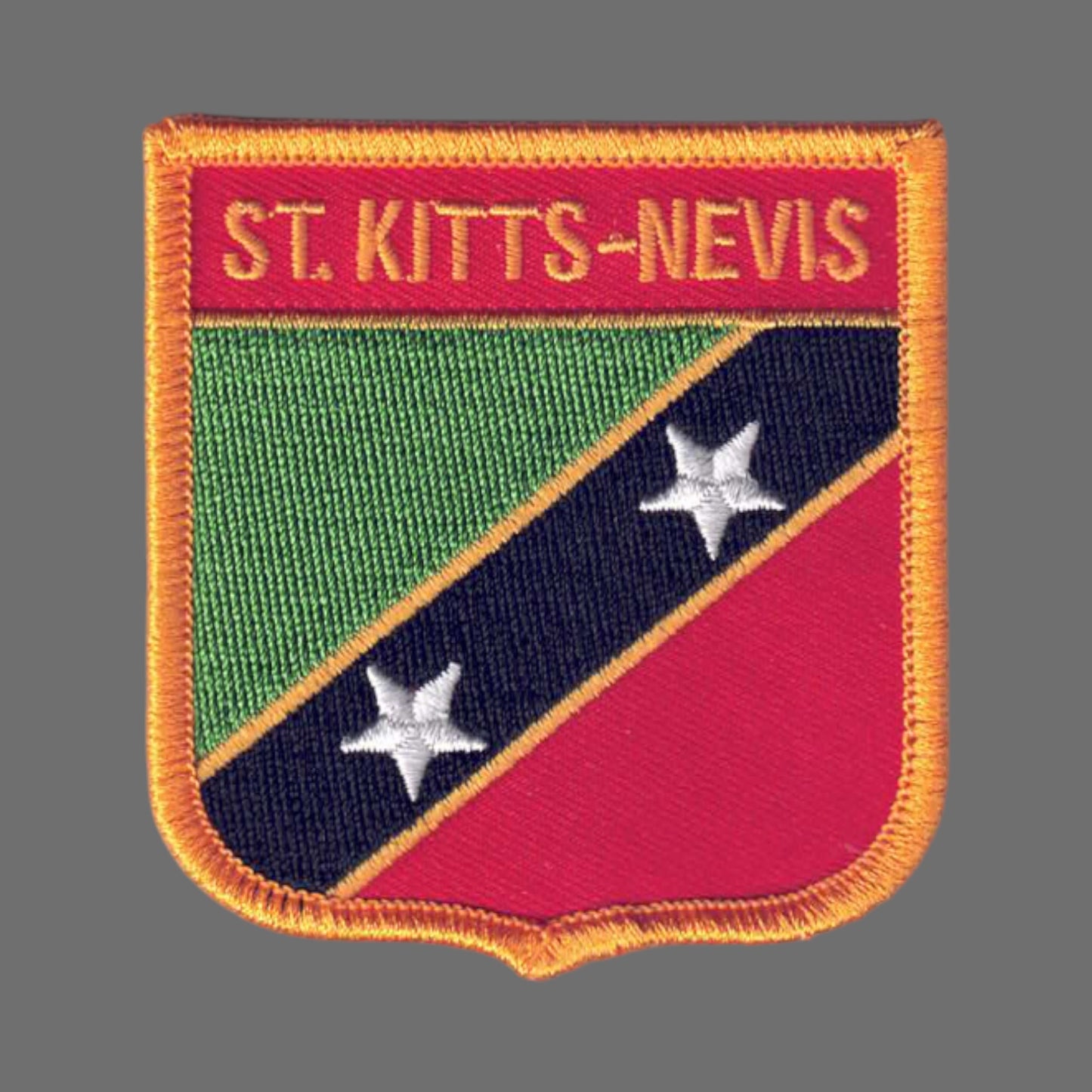 ST KITTS-NEVIS Flag Shield Patch - 7023