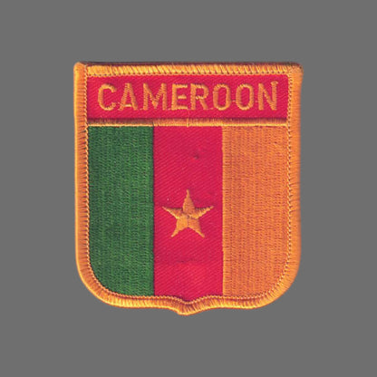 CAMEROON Flag Shield Patch - 7041