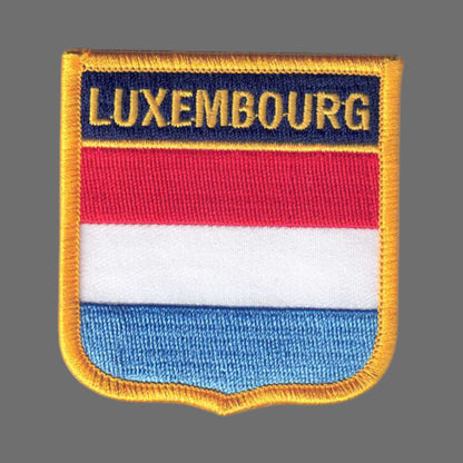 LUXEMBOURG Flag Shield Patch - 7081