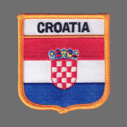 CROATIA Flag Shield Patch - 7091