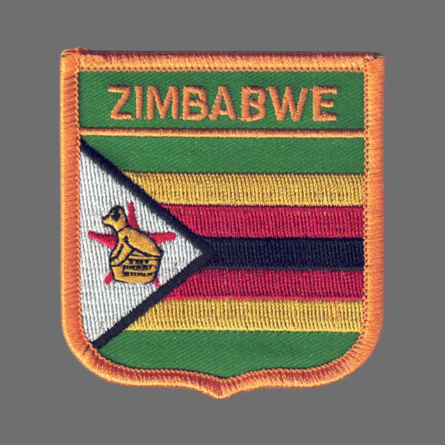 ZIMBABWE Flag Shield Patch - 7181