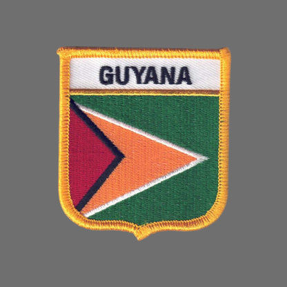 GUYANA Flag Shield Patch - 7194