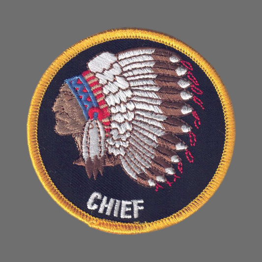 CHIEF Native American Indian Patch - 7221