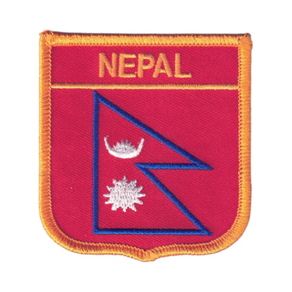 NEPAL Flag Shield Patch - 7301