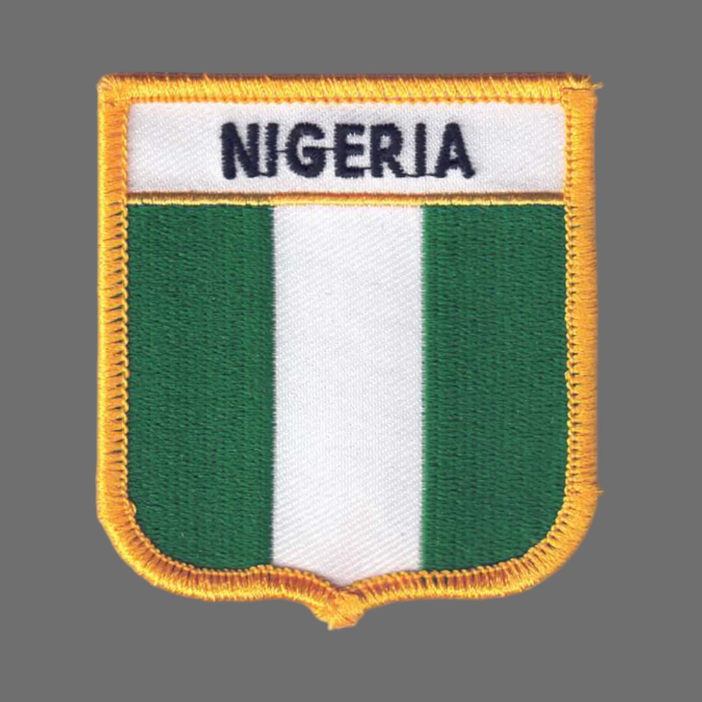NIGERIA Flag Shield Patch - 7311