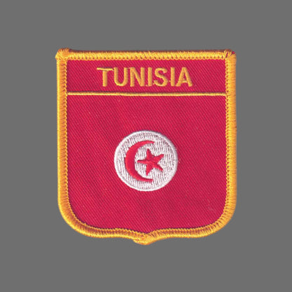 TUNISIA Flag Shield Patch - 7321