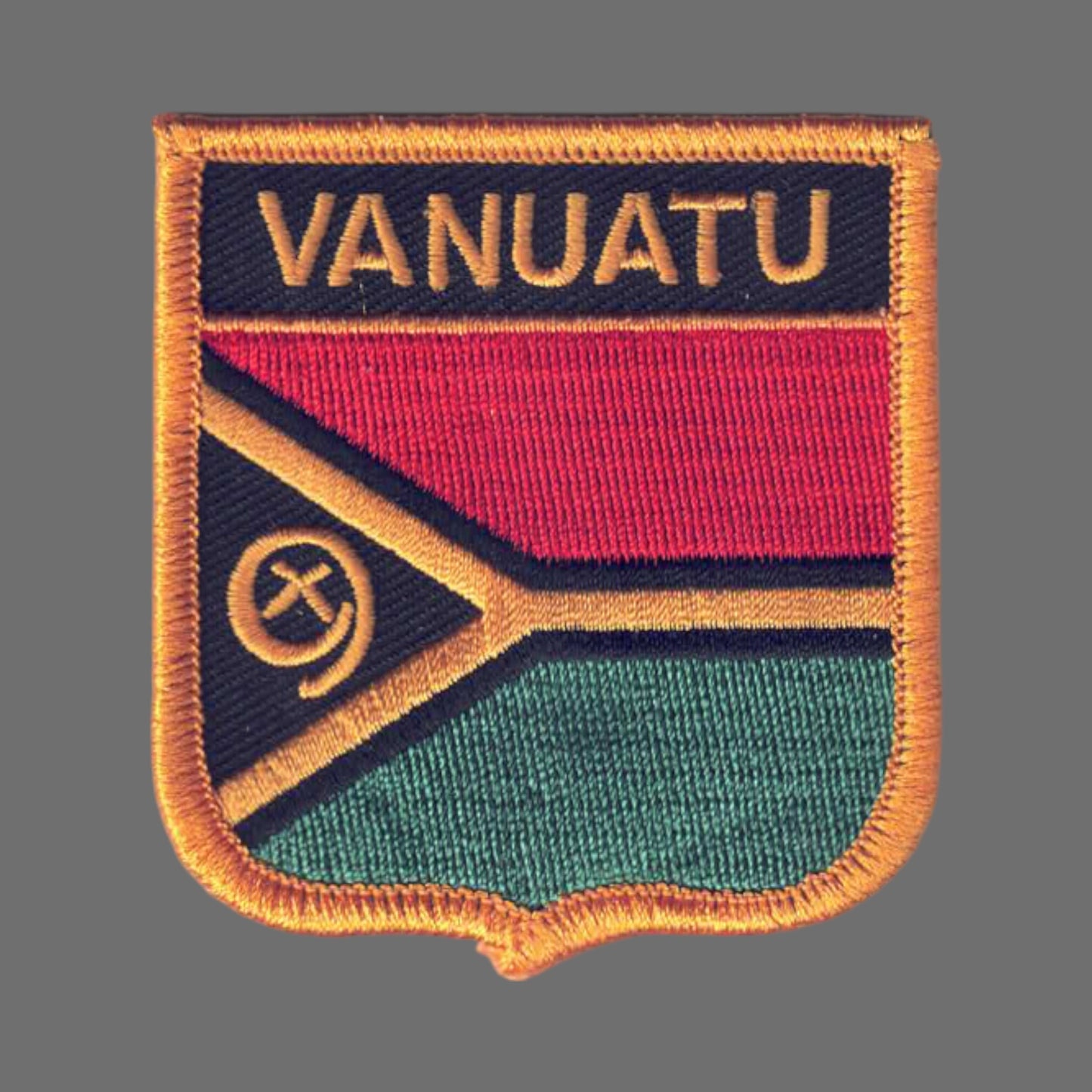 VANUATU Flag Shield Patch - 7361