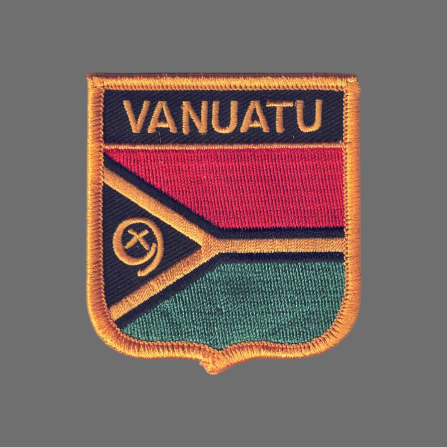 VANUATU Flag Shield Patch - 7361