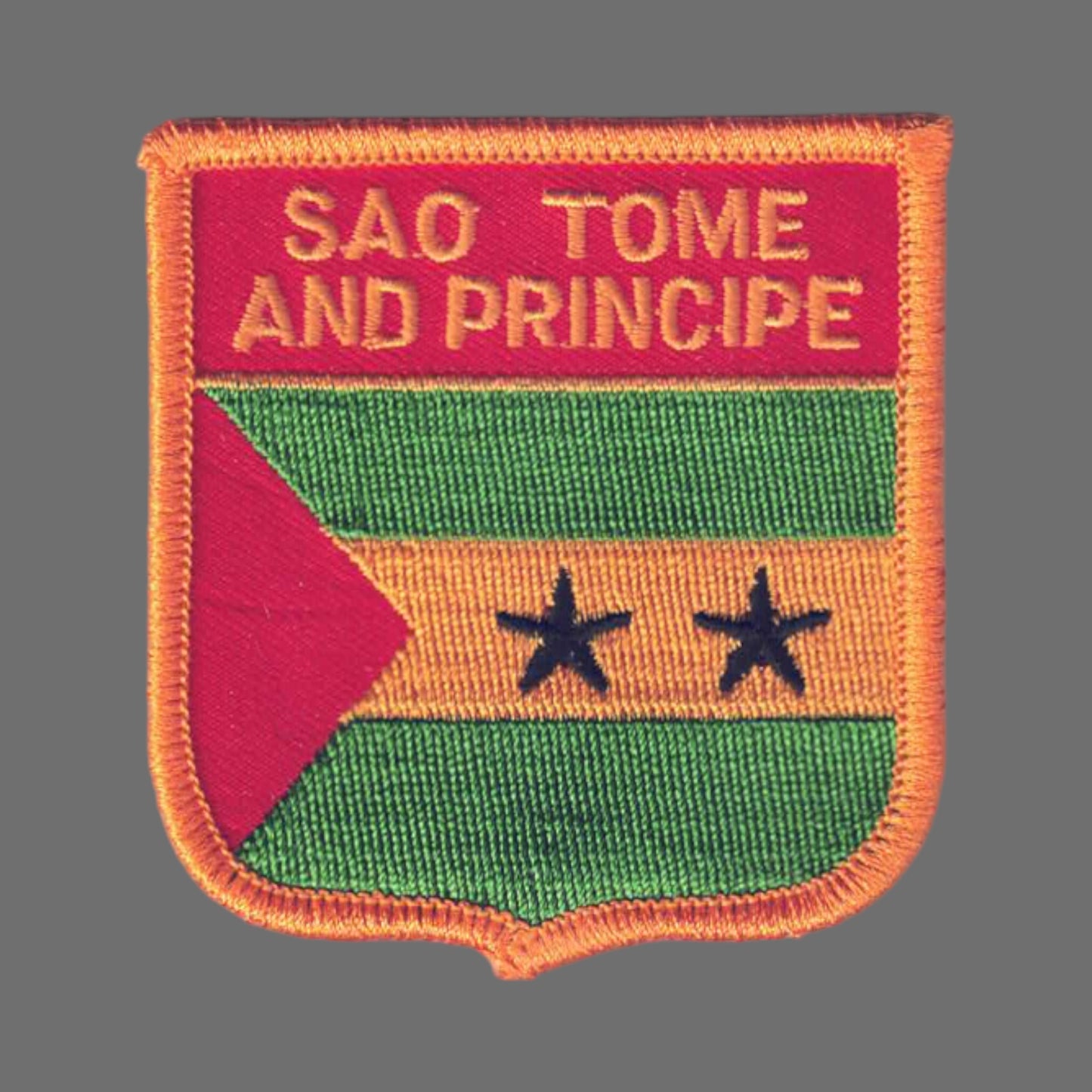 SAO TOME AND PRINCIPE Flag Shield Patch - 7391