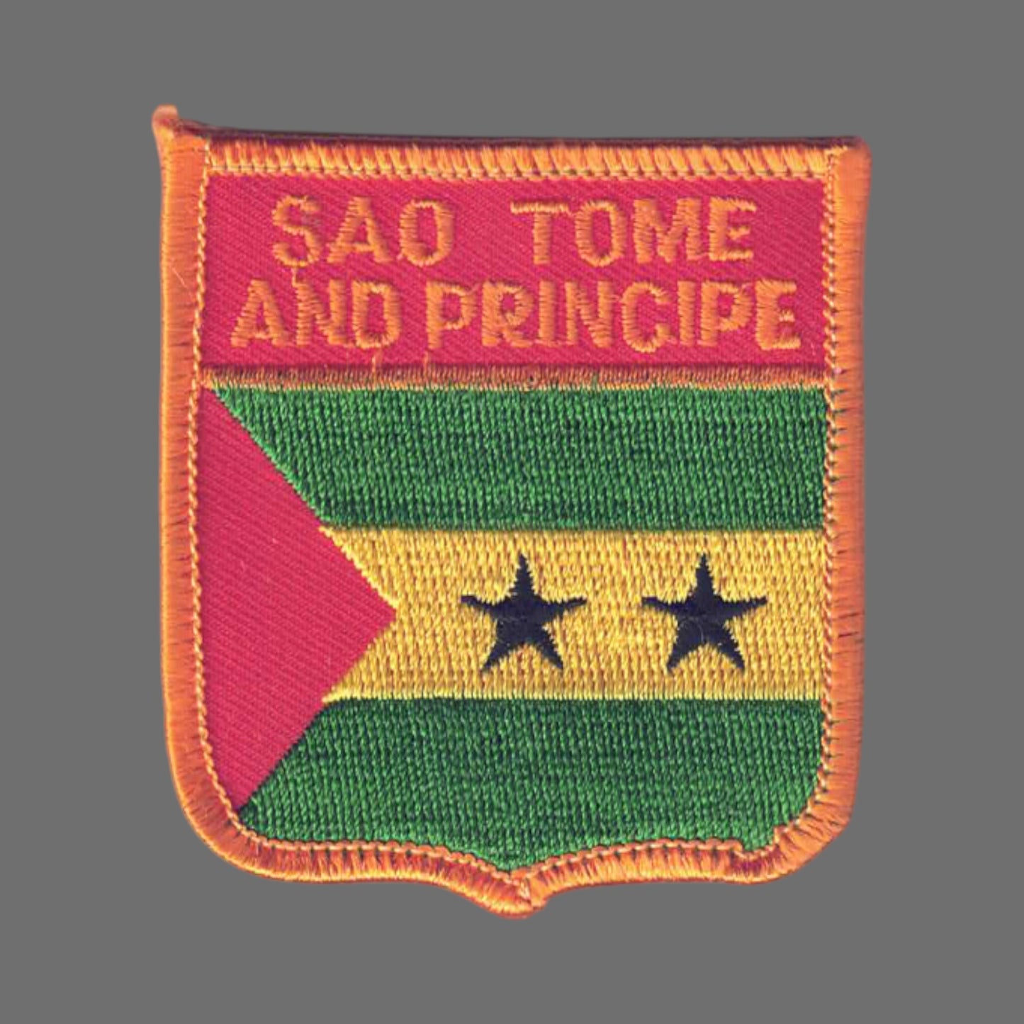 SAO TOME AND PRINCIPE Flag Shield Patch - 7391