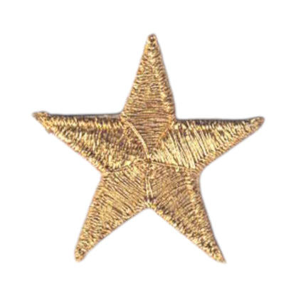 Gold Embroidered Star Patch 1.25 Inch - 7401-21M