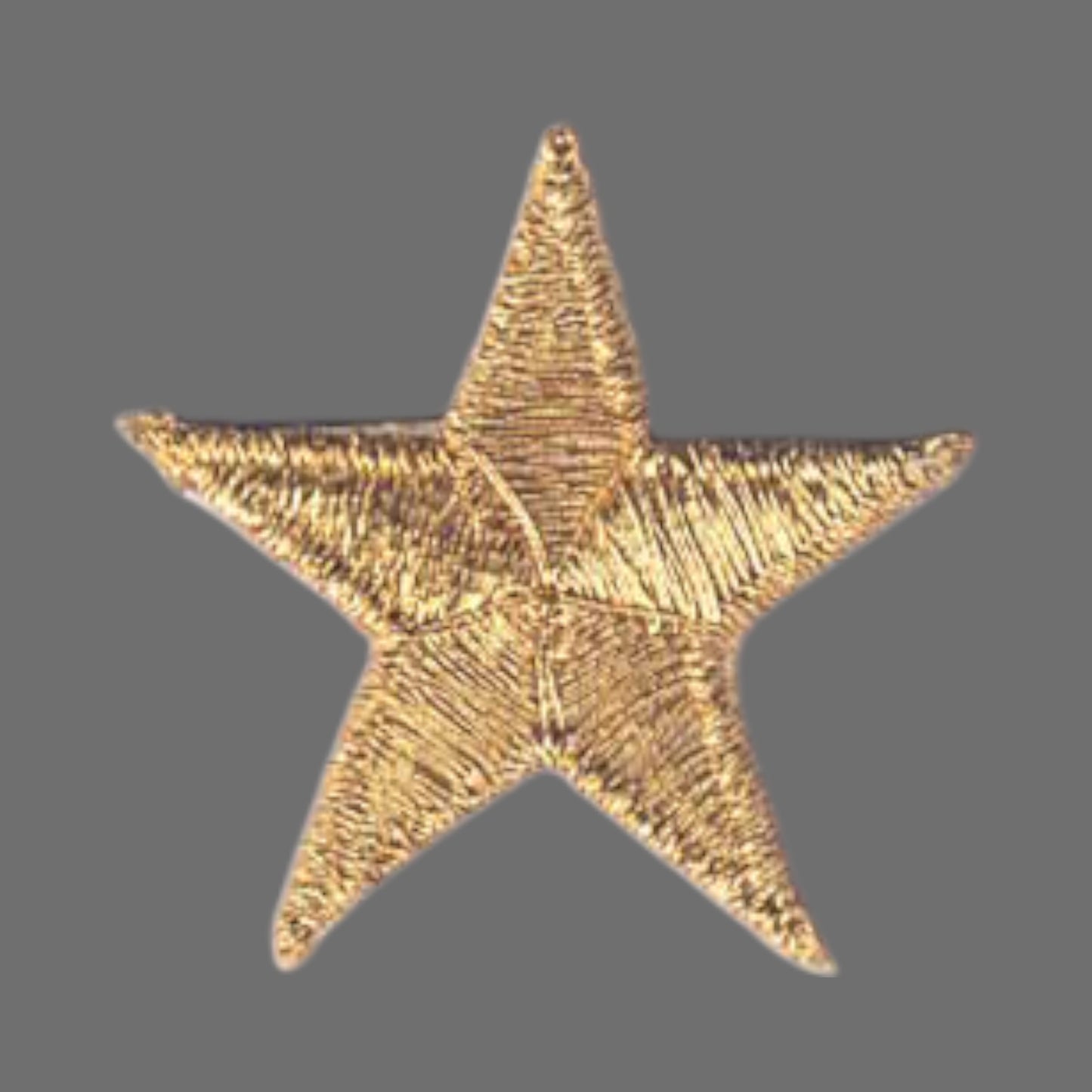 Gold Embroidered Star Patch 1.25 Inch - 7401-21M