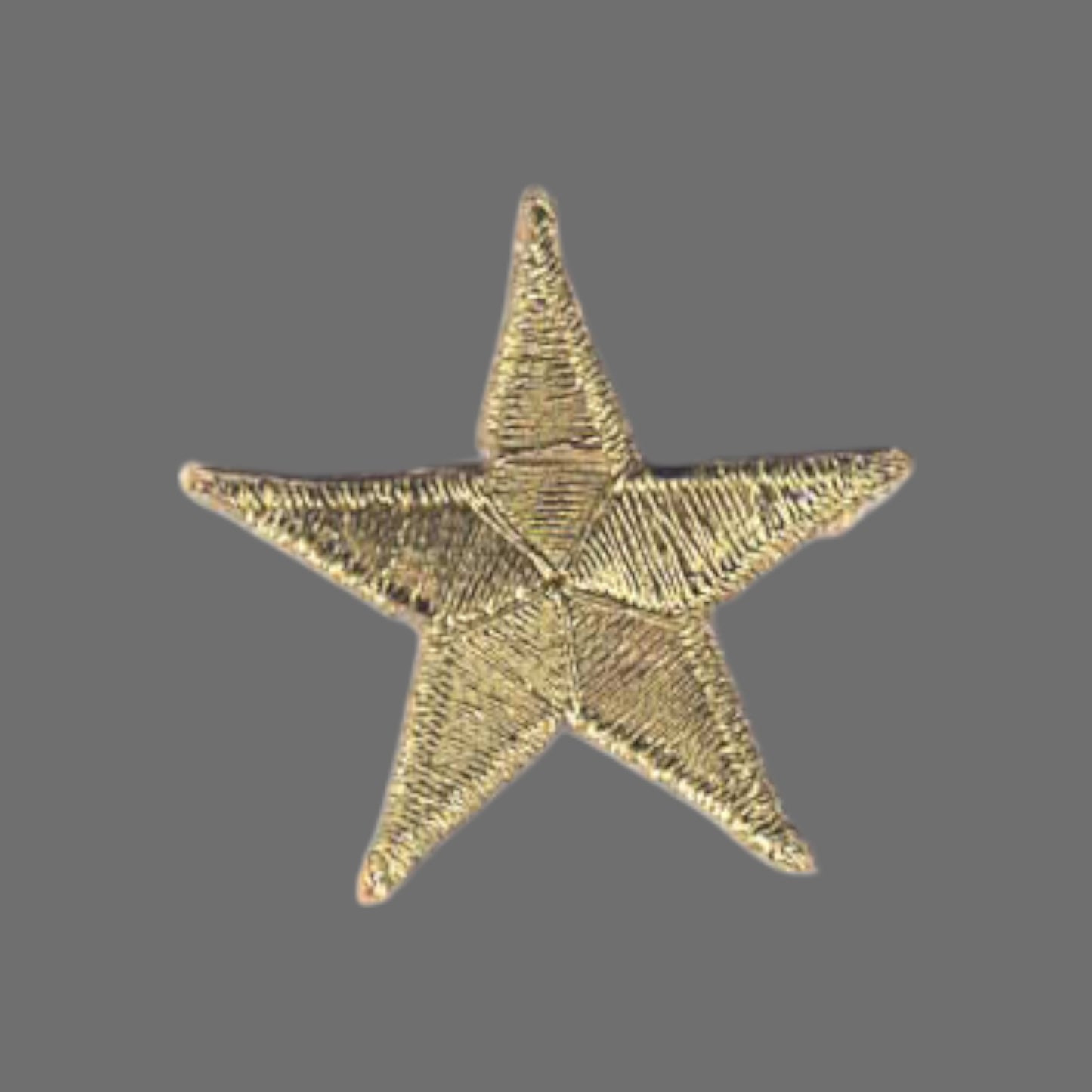 Gold Embroidered Star Patch 1.25 Inch - 7401-21M