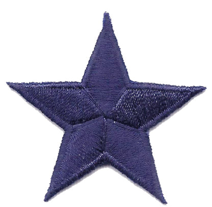 Navy Blue Embroidered Star Patch 1.75 Inch- 7402-08