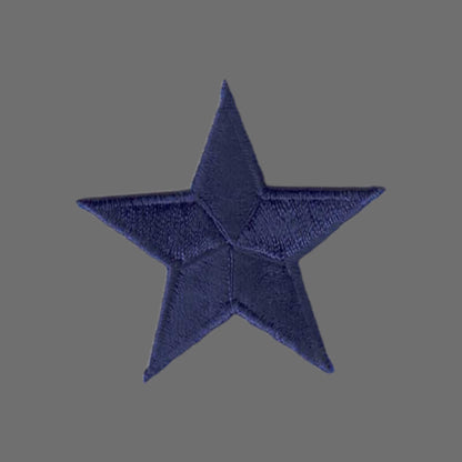 Navy Blue Embroidered Star Patch 1.75 Inch- 7402-08