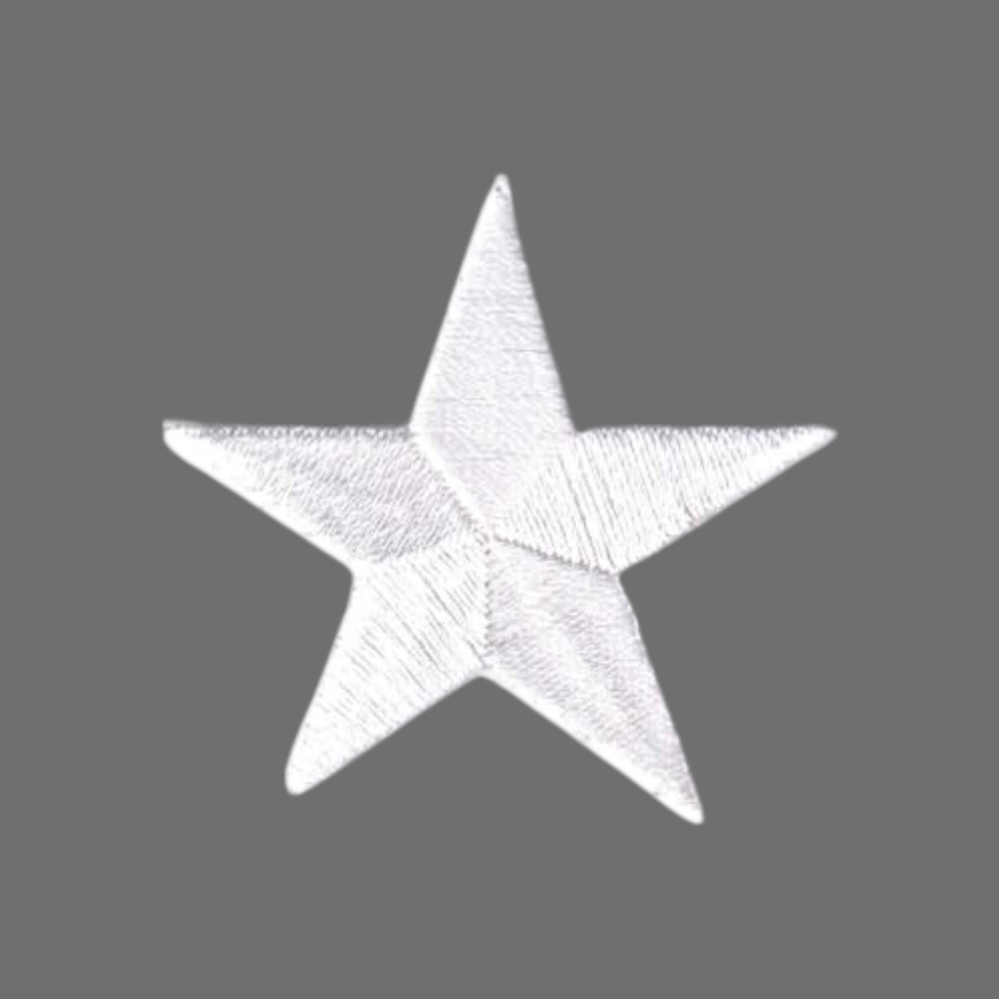 White Embroidered Star Patch 1.75 Inch - 7402-39