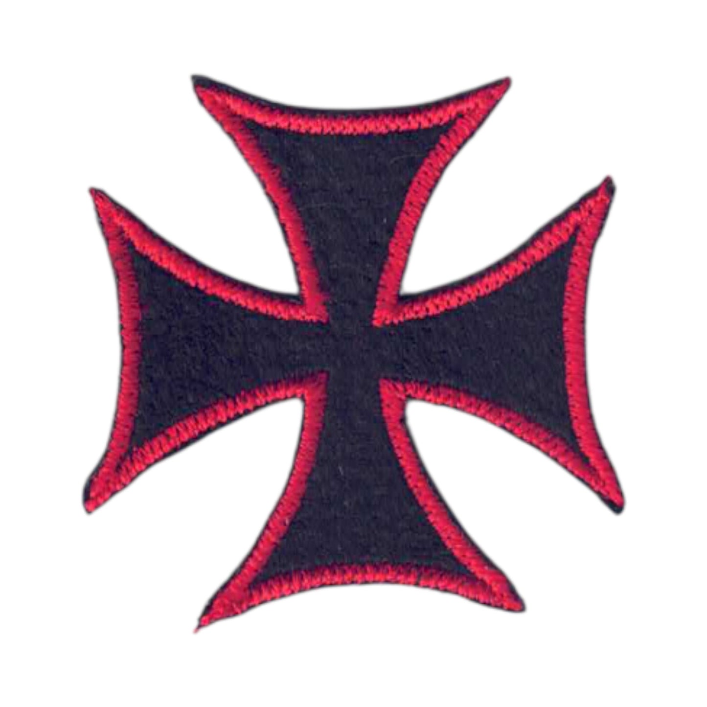 Maltese Cross Red and Black Patch - 7439-36/01