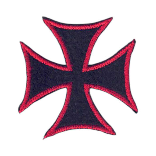 Maltese Cross Red and Black Patch - 7439-36/01