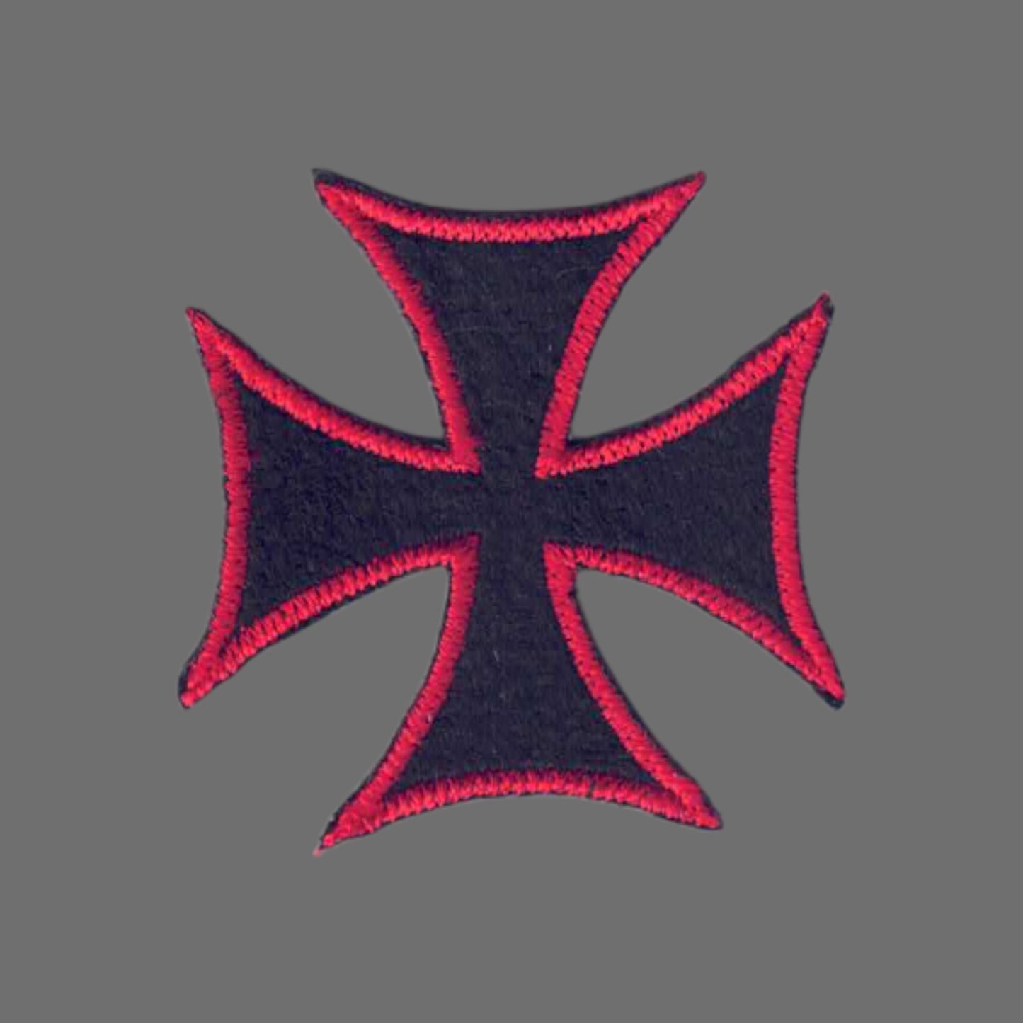 Maltese Cross Red and Black Patch - 7439-36/01