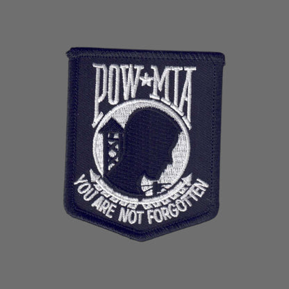 POW MIA Black and White Patch - 7476-39