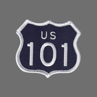 US 101 Black Patch 2.5 Inch Tall - 8101-01