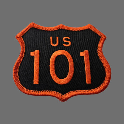 US 101 Patch Black Orange 2 Inch Tall- 8101-32/2