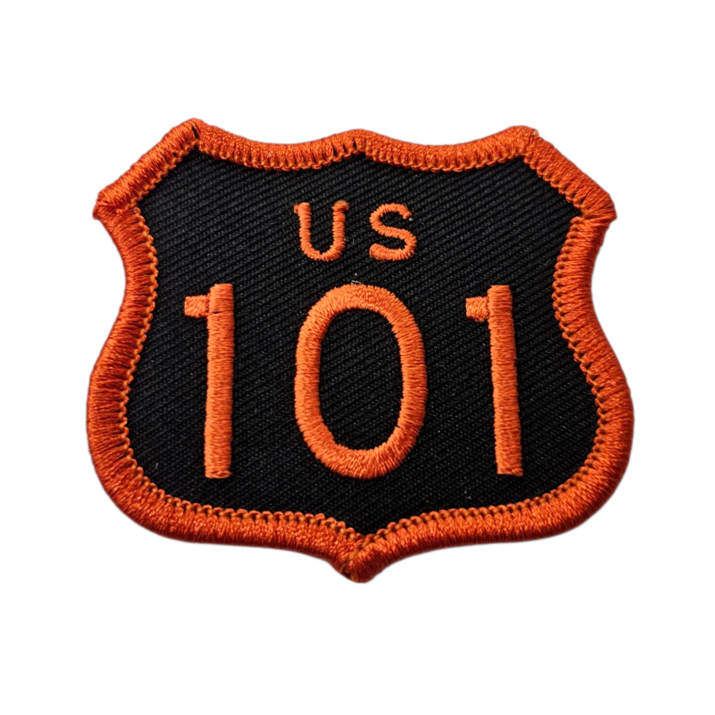 US 101 Patch Black Orange 2 Inch Tall- 8101-32/2