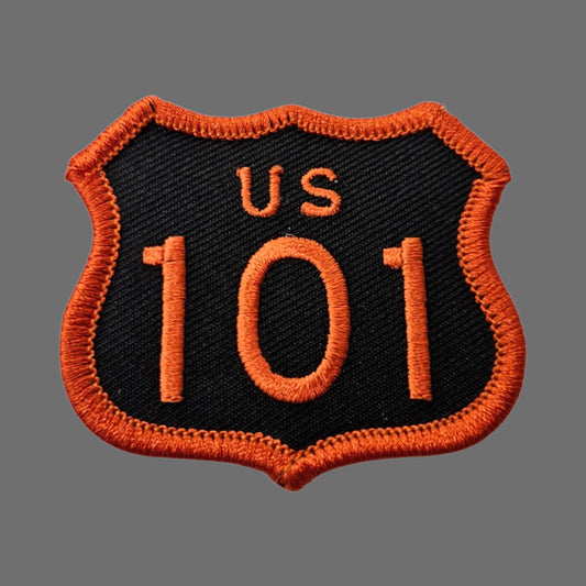 US 101 Patch Black Orange 2 Inch Tall- 8101-32/2