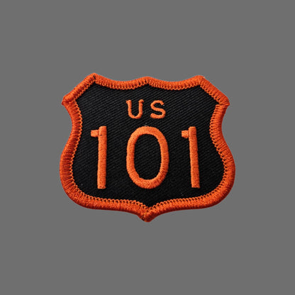 US 101 Patch Black Orange 2 Inch Tall- 8101-32/2