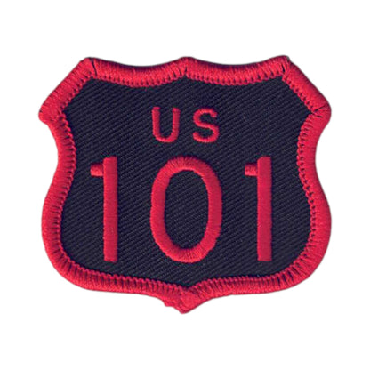 US 101 Patch Black Red 2 Inch Tall - 8101-36/2