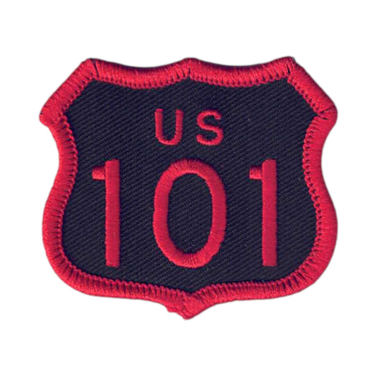 US 101 Patch Black Red 2 Inch Tall - 8101-36/2