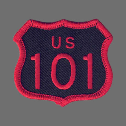 US 101 Patch Black Red 2 Inch Tall - 8101-36/2