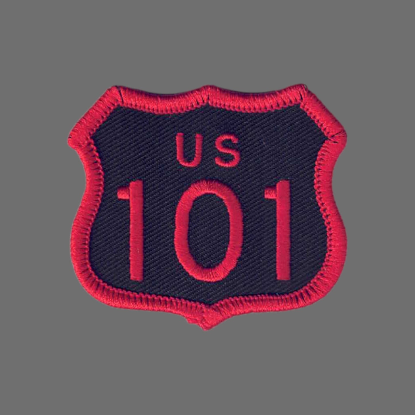 US 101 Patch Black Red 2 Inch Tall - 8101-36/2